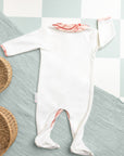 Dos du pyjama bébé été col imprimé Bandia de Bobo Bassari, avec des coutures soignées et une conception confortable pour les tout-petits