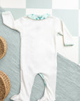 Dos du pyjama bébé été col imprimé Samé de Bobo Bassari, avec des finitions soignées et une conception ergonomique pour les tout-petits